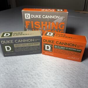 Duke Cannon Soap Lot 2 Fishing Hunting Scent Eliminator Big Brick 10oz